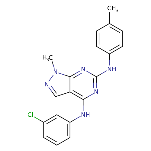 N4-(3-chlorophenyl)-1-methyl-N6-(4-methylphenyl)-1H-pyrazolo[3,4-d]pyrimidine-4,6-diamine
