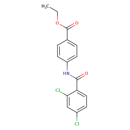Benzoic acid, 4-[(2,4-dichlorobenzoyl)amino]-, ethyl ester