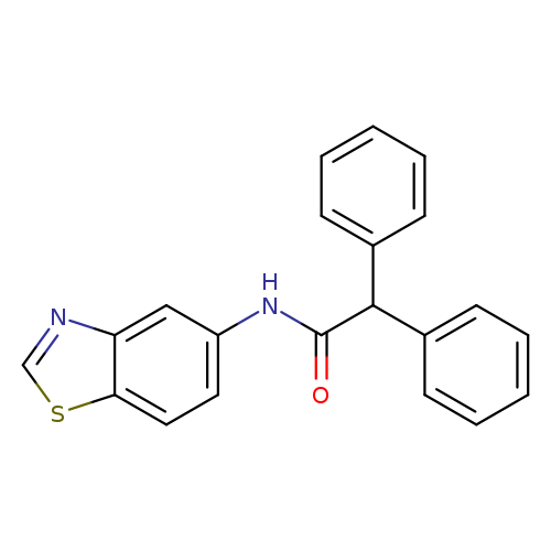N-(1,3-benzothiazol-5-yl)-2,2-diphenylacetamide