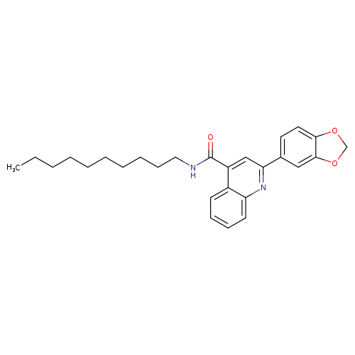 2-(1,3-benzodioxol-5-yl)-N-decyl-4-quinolinecarboxamide