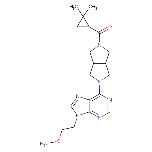 6-[5-(2,2-dimethylcyclopropanecarbonyl)-octahydropyrrolo[3,4-c]pyrrol-2-yl]-9-(2-methoxyethyl)-9H-purine