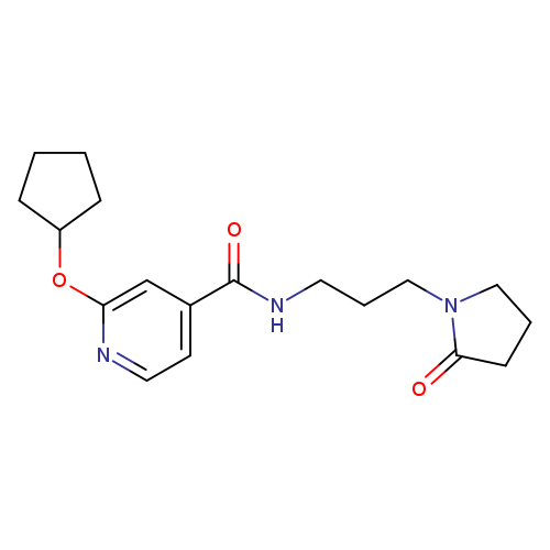 2-(cyclopentyloxy)-N-[3-(2-oxopyrrolidin-1-yl)propyl]pyridine-4-carboxamide