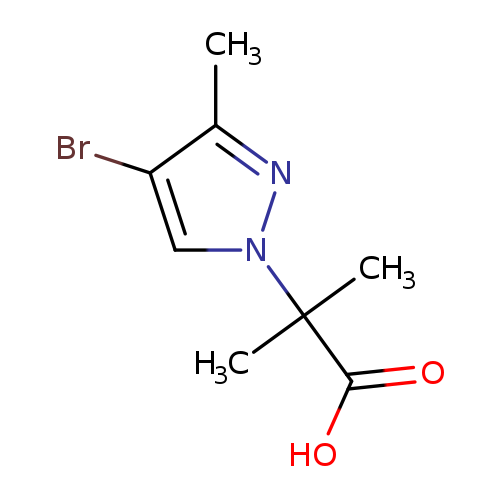 2-(4-Bromo-3-methyl-1H-pyrazol-1-yl)-2-methylpropanoic acid