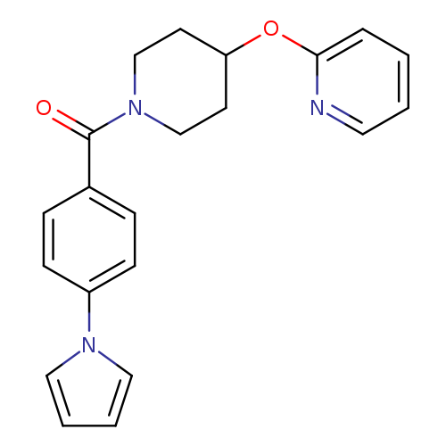 2-({1-[4-(1H-pyrrol-1-yl)benzoyl]piperidin-4-yl}oxy)pyridine