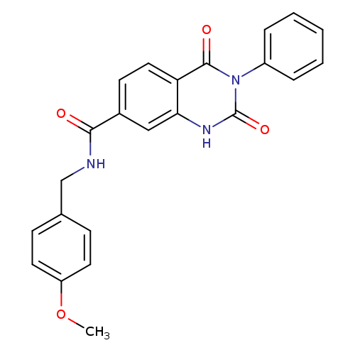N-[(4-methoxyphenyl)methyl]-2,4-dioxo-3-phenyl-1,2,3,4-tetrahydroquinazoline-7-carboxamide