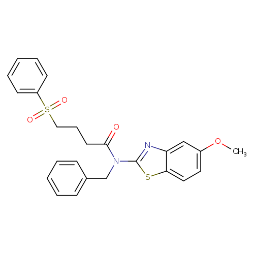 4-(benzenesulfonyl)-N-benzyl-N-(5-methoxy-1,3-benzothiazol-2-yl)butanamide