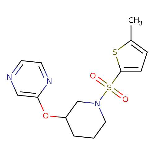 2-({1-[(5-methylthiophen-2-yl)sulfonyl]piperidin-3-yl}oxy)pyrazine