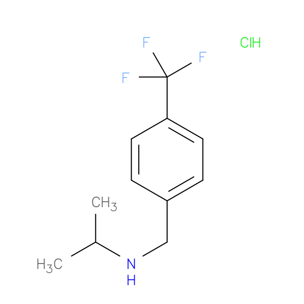 (propan-2-yl)({[4-(trifluoromethyl)phenyl]methyl})amine hydrochloride