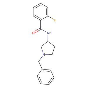 N-(1-benzylpyrrolidin-3-yl)-2-fluorobenzamide