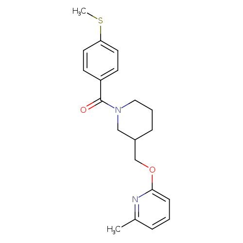 2-methyl-6-({1-[4-(methylsulfanyl)benzoyl]piperidin-3-yl}methoxy)pyridine