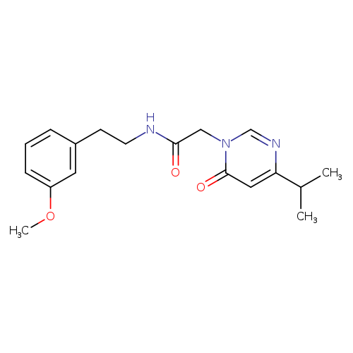 N-[2-(3-methoxyphenyl)ethyl]-2-[6-oxo-4-(propan-2-yl)-1,6-dihydropyrimidin-1-yl]acetamide