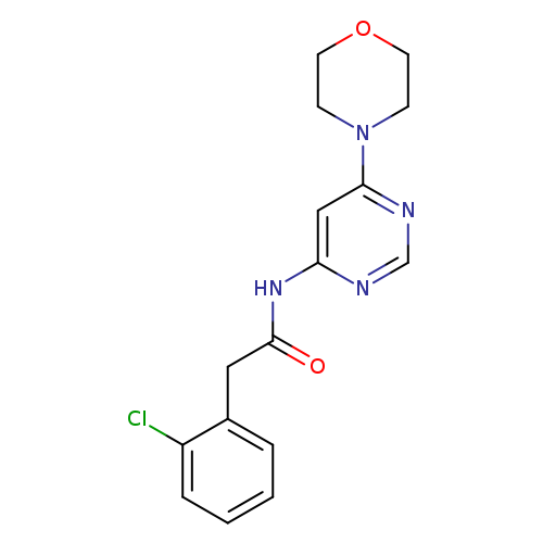 2-(2-chlorophenyl)-N-[6-(morpholin-4-yl)pyrimidin-4-yl]acetamide