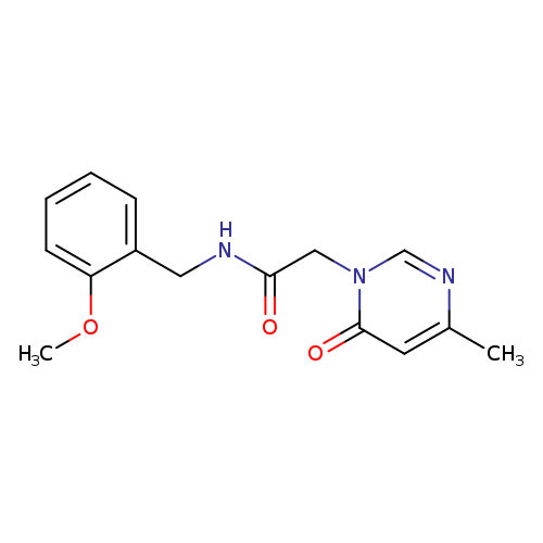 N-[(2-methoxyphenyl)methyl]-2-(4-methyl-6-oxo-1,6-dihydropyrimidin-1-yl)acetamide