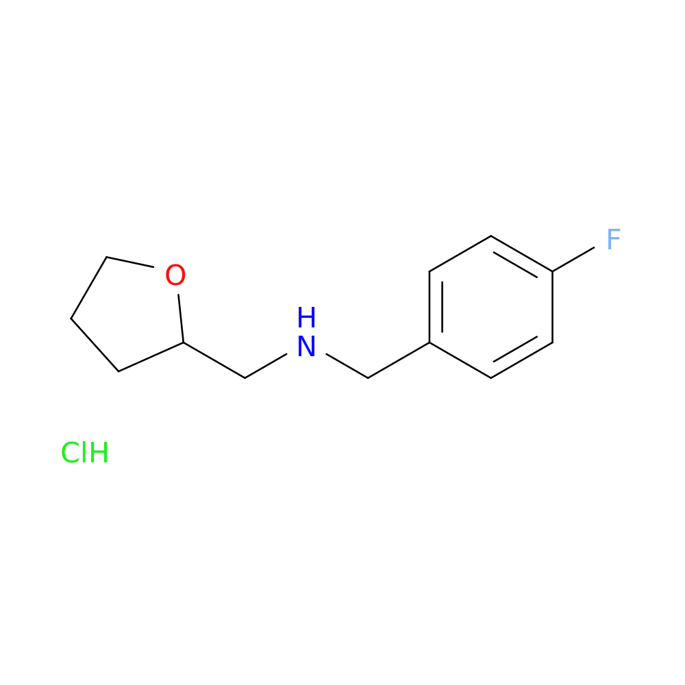 (4-Fluorobenzyl)(tetrahydro-2-furanylmethyl)amine hydrochloride