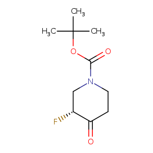 1-Piperidinecarboxylic acid, 3-fluoro-4-oxo-, 1,1-dimethylethyl ester, (3R)-