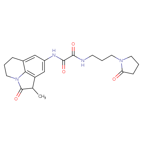N-{3-methyl-2-oxo-1-azatricyclo[6.3.1.0^{4,12}]dodeca-4,6,8(12)-trien-6-yl}-N'-[3-(2-oxopyrrolidin-1-yl)propyl]ethanediamide