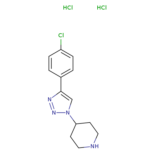 4-[4-(4-chlorophenyl)-1H-1,2,3-triazol-1-yl]piperidinedihydrochloride