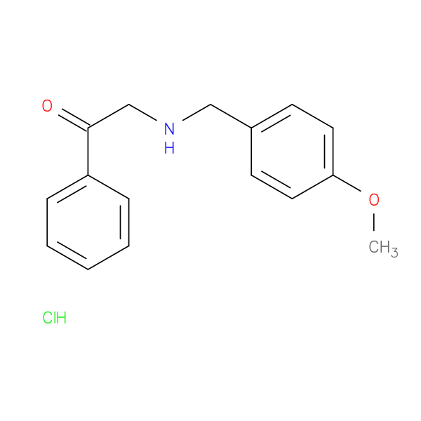 Ethanone, 2-[[(4-methoxyphenyl)methyl]amino]-1-phenyl-, hydrochloride