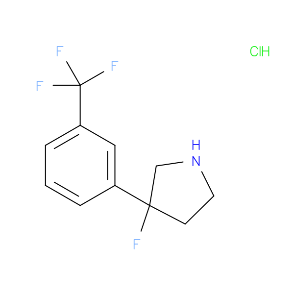 3-fluoro-3-[3-(trifluoromethyl)phenyl]pyrrolidine hydrochloride