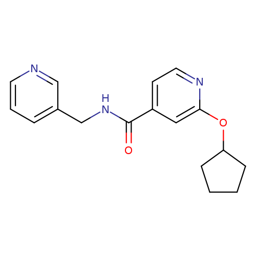 2-(cyclopentyloxy)-N-[(pyridin-3-yl)methyl]pyridine-4-carboxamide