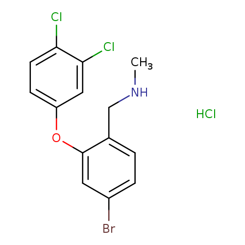 {[4-bromo-2-(3,4-dichlorophenoxy)phenyl]methyl}(methyl)amine hydrochloride