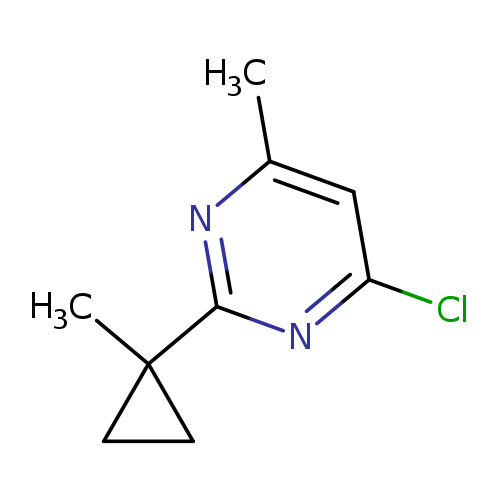 4-chloro-6-methyl-2-(1-methylcyclopropyl)pyrimidine