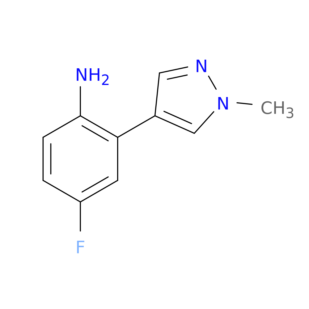 4-Fluoro-2-(1-methyl-1H-pyrazol-4-yl)aniline