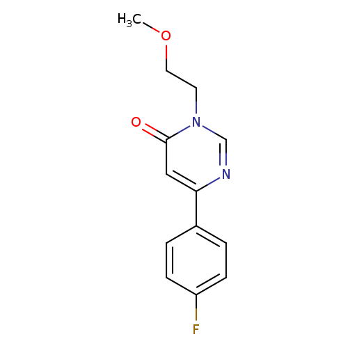 6-(4-fluorophenyl)-3-(2-methoxyethyl)-3,4-dihydropyrimidin-4-one