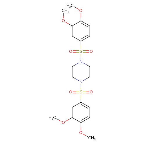 1,4-bis[(3,4-dimethoxyphenyl)sulfonyl]piperazine