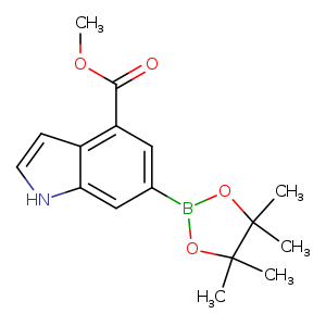 methyl 6-(4,4,5,5-tetramethyl-1,3,2-dioxaborolan-2-yl)-1H-indole-4-carboxylate