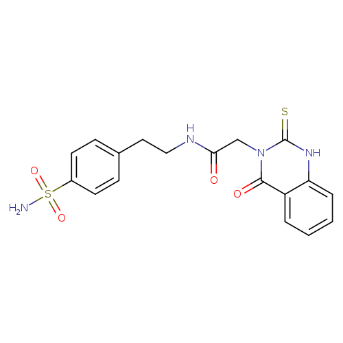 2-(4-oxo-2-sulfanylidene-1,2,3,4-tetrahydroquinazolin-3-yl)-N-[2-(4-sulfamoylphenyl)ethyl]acetamide