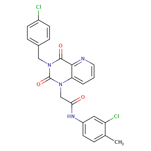 N-(3-chloro-4-methylphenyl)-2-{3-[(4-chlorophenyl)methyl]-2,4-dioxo-1H,2H,3H,4H-pyrido[3,2-d]pyrimidin-1-yl}acetamide