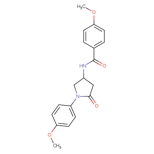 4-methoxy-N-[1-(4-methoxyphenyl)-5-oxopyrrolidin-3-yl]benzamide