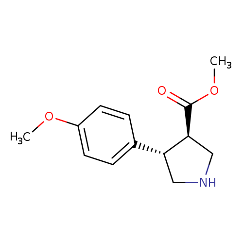 trans-Methyl 4-(4-methoxyphenyl)pyrrolidine-3-carboxylate