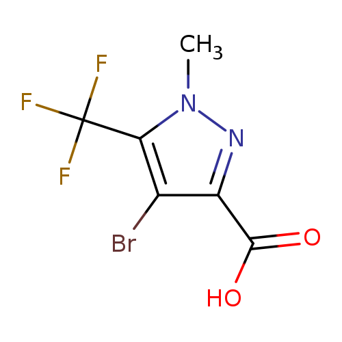 4-Bromo-1-methyl-5-(trifluoromethyl)-1H-pyrazole-3-carboxylic acid