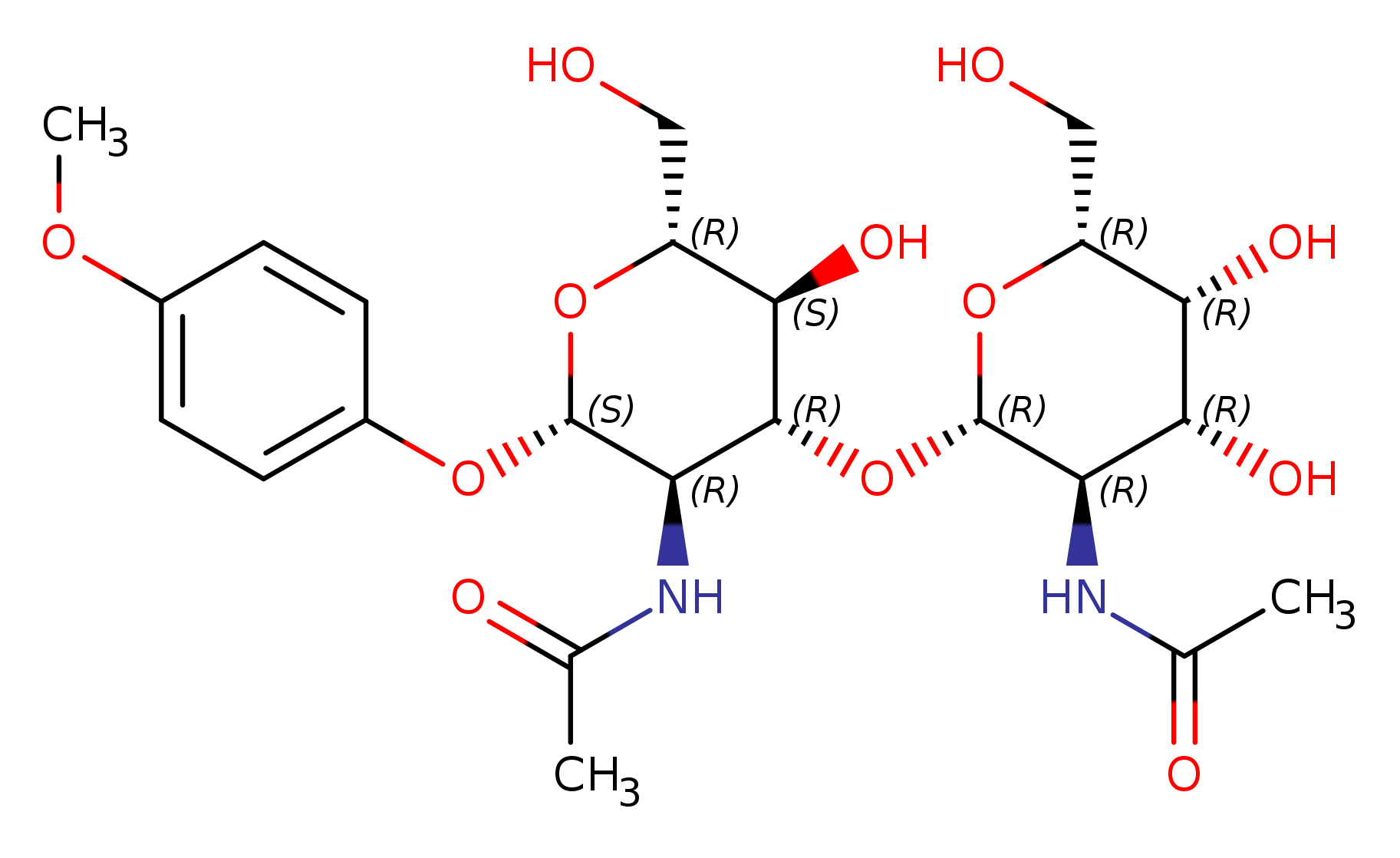 N-((2S,3R,4R,5S,6R)-4-(((2R,3R,4R,5R,6R)-3-Acetamido-4,5-dihydroxy-6-(hydroxymethyl)tetrahydro-2H-pyran-2-yl)oxy)-5-hydroxy-6-(hydroxymethyl)-2-(4-methoxyphenoxy)tetrahydro-2H-pyran-3-yl)acetamide