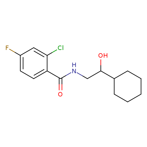 2-chloro-N-(2-cyclohexyl-2-hydroxyethyl)-4-fluorobenzamide