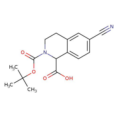 2-[(tert-butoxy)carbonyl]-6-cyano-1,2,3,4-tetrahydroisoquinoline-1-carboxylic acid