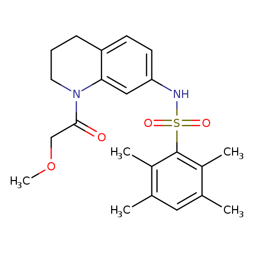 N-[1-(2-methoxyacetyl)-1,2,3,4-tetrahydroquinolin-7-yl]-2,3,5,6-tetramethylbenzene-1-sulfonamide