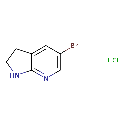1H-Pyrrolo[2,3-b]pyridine, 5-bromo-2,3-dihydro-, hydrochloride (1:1)
