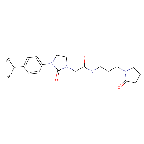 2-{2-oxo-3-[4-(propan-2-yl)phenyl]imidazolidin-1-yl}-N-[3-(2-oxopyrrolidin-1-yl)propyl]acetamide