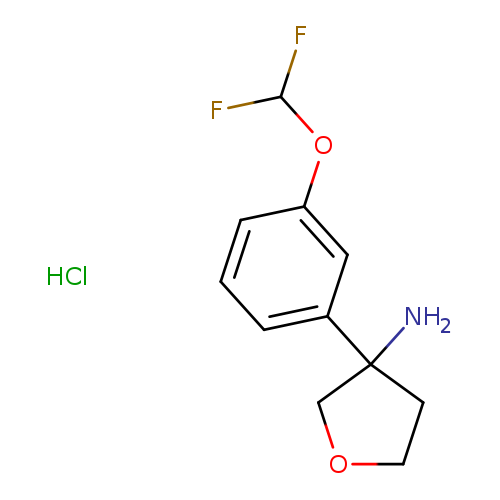 3-[3-(difluoromethoxy)phenyl]oxolan-3-amine hydrochloride