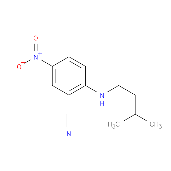 2-[(3-Methylbutyl)amino]-5-nitrobenzonitrile