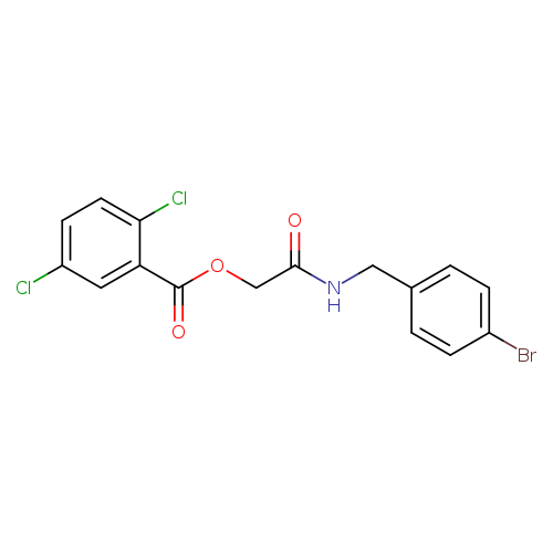 {[(4-bromophenyl)methyl]carbamoyl}methyl 2,5-dichlorobenzoate
