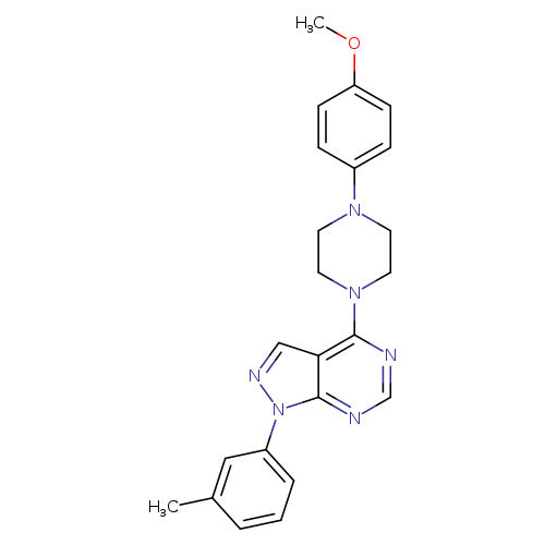 1-(4-methoxyphenyl)-4-[1-(3-methylphenyl)-1H-pyrazolo[3,4-d]pyrimidin-4-yl]piperazine
