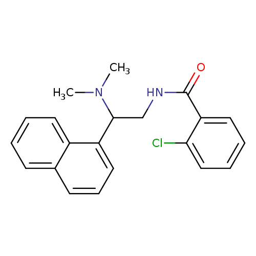 2-chloro-N-[2-(dimethylamino)-2-(naphthalen-1-yl)ethyl]benzamide