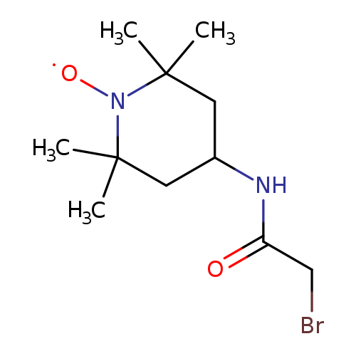 1-Piperidinyloxy, 4-[(2-bromoacetyl)amino]-2,2,6,6-tetramethyl-