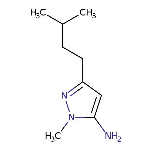 1-methyl-3-(3-methylbutyl)-1H-pyrazol-5-amine