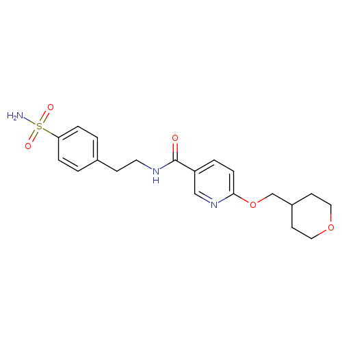 6-[(oxan-4-yl)methoxy]-N-[2-(4-sulfamoylphenyl)ethyl]pyridine-3-carboxamide