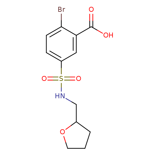 2-bromo-5-[(oxolan-2-ylmethyl)sulfamoyl]benzoic acid